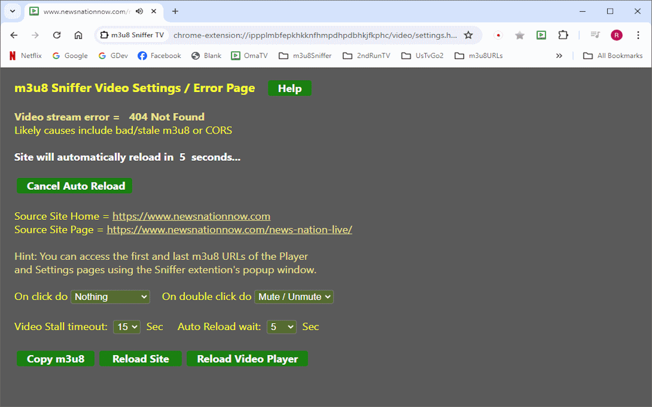 m3u8 Sniffer TV - Find and Play HLS Streaming URLs截图2