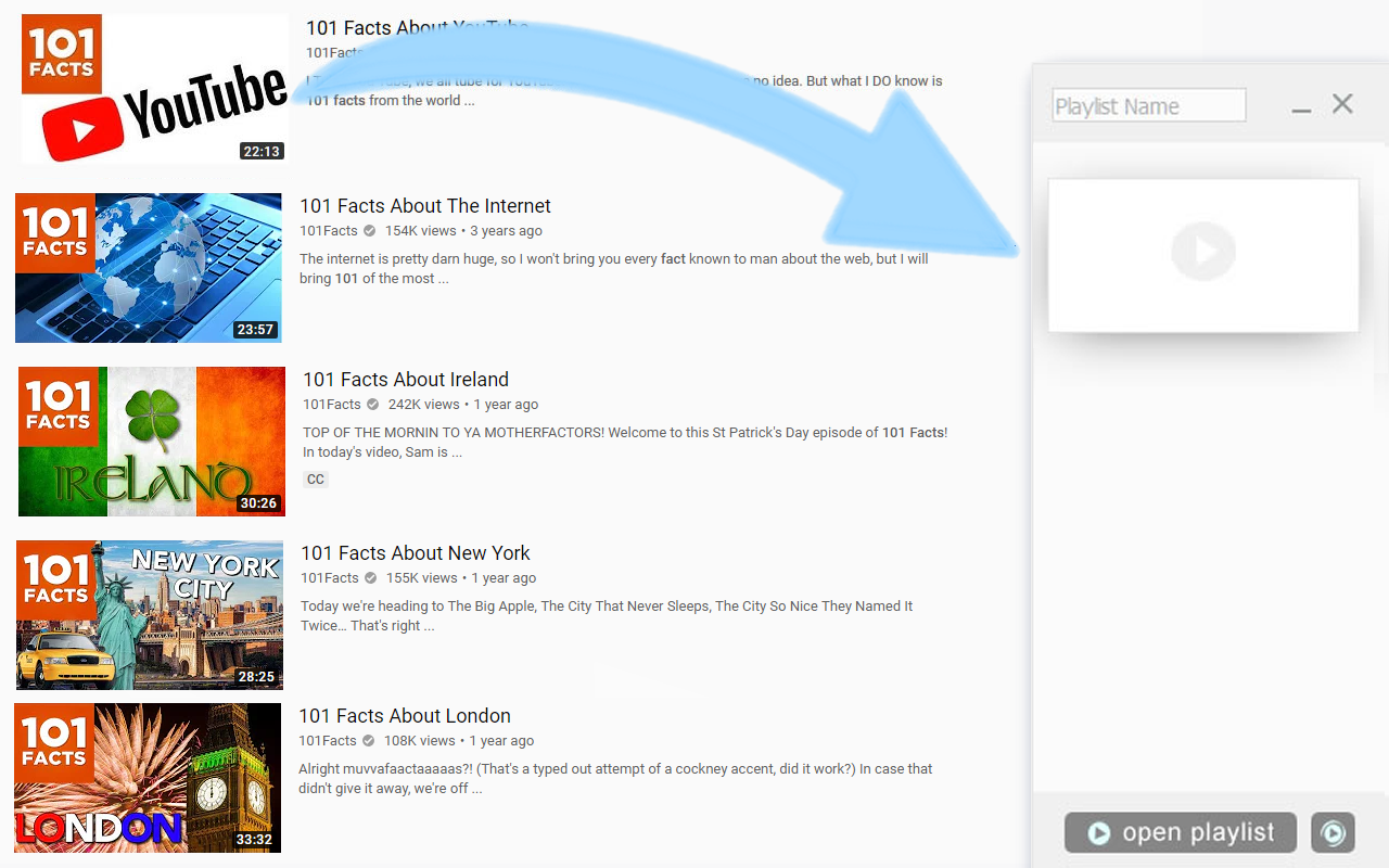 Drag & Drop Playlist Creator for YouTube截图2
