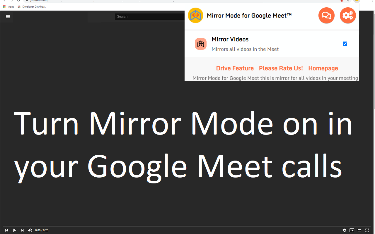 Google Meet™的镜像模式截图2