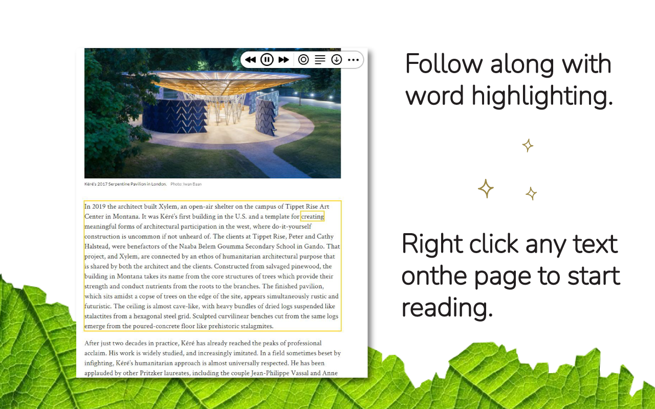 WebOutLoud - Text to Speech Web Reader截图2