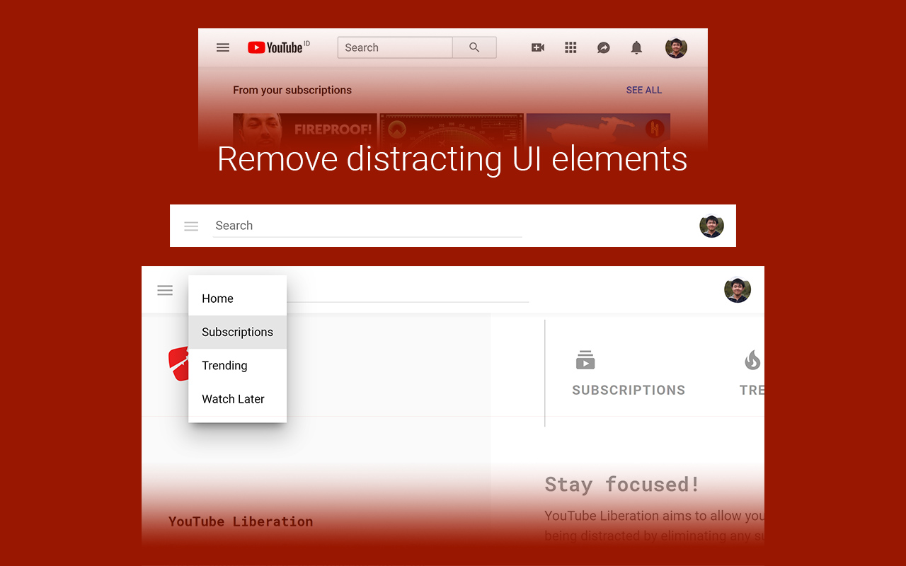 YouTube Liberation: Anti-Distraction Skin截图4