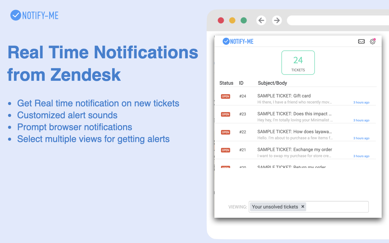 Notify-Me for Zendesk截图2