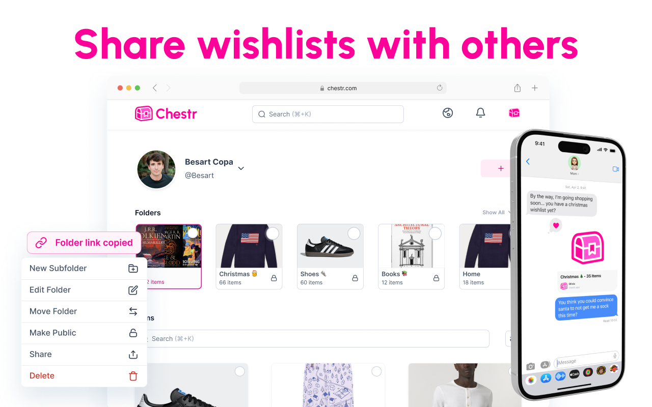 Chestr - Universal Shopping Wishlist截图2