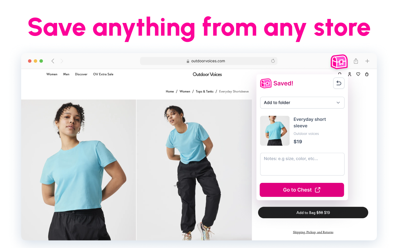 Chestr - Universal Shopping Wishlist截图3