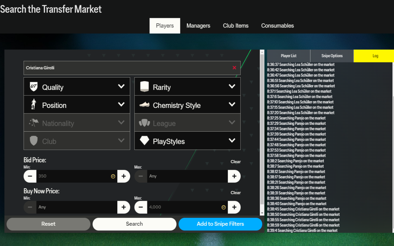 FUT Sniping Bot | Futrich Autobuyer & AI SBC Solver截图1