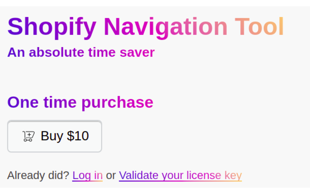 Shopify Navigation Tool截图2