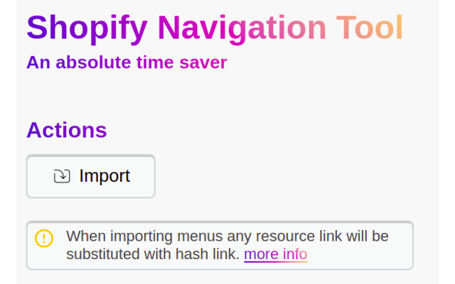 Shopify Navigation Tool截图4