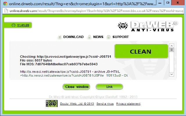 Dr.Web Link Checker截图1