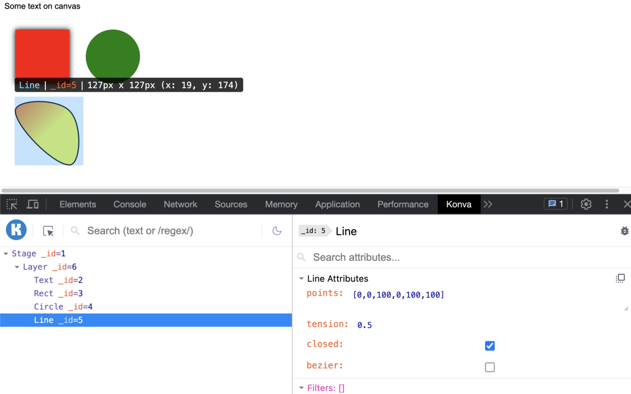 KonvaJS Devtools截图1