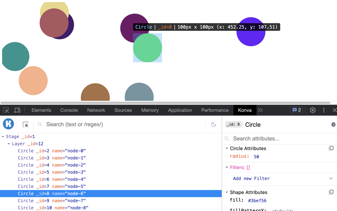 KonvaJS Devtools截图3