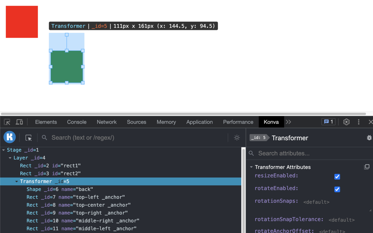 KonvaJS Devtools截图4