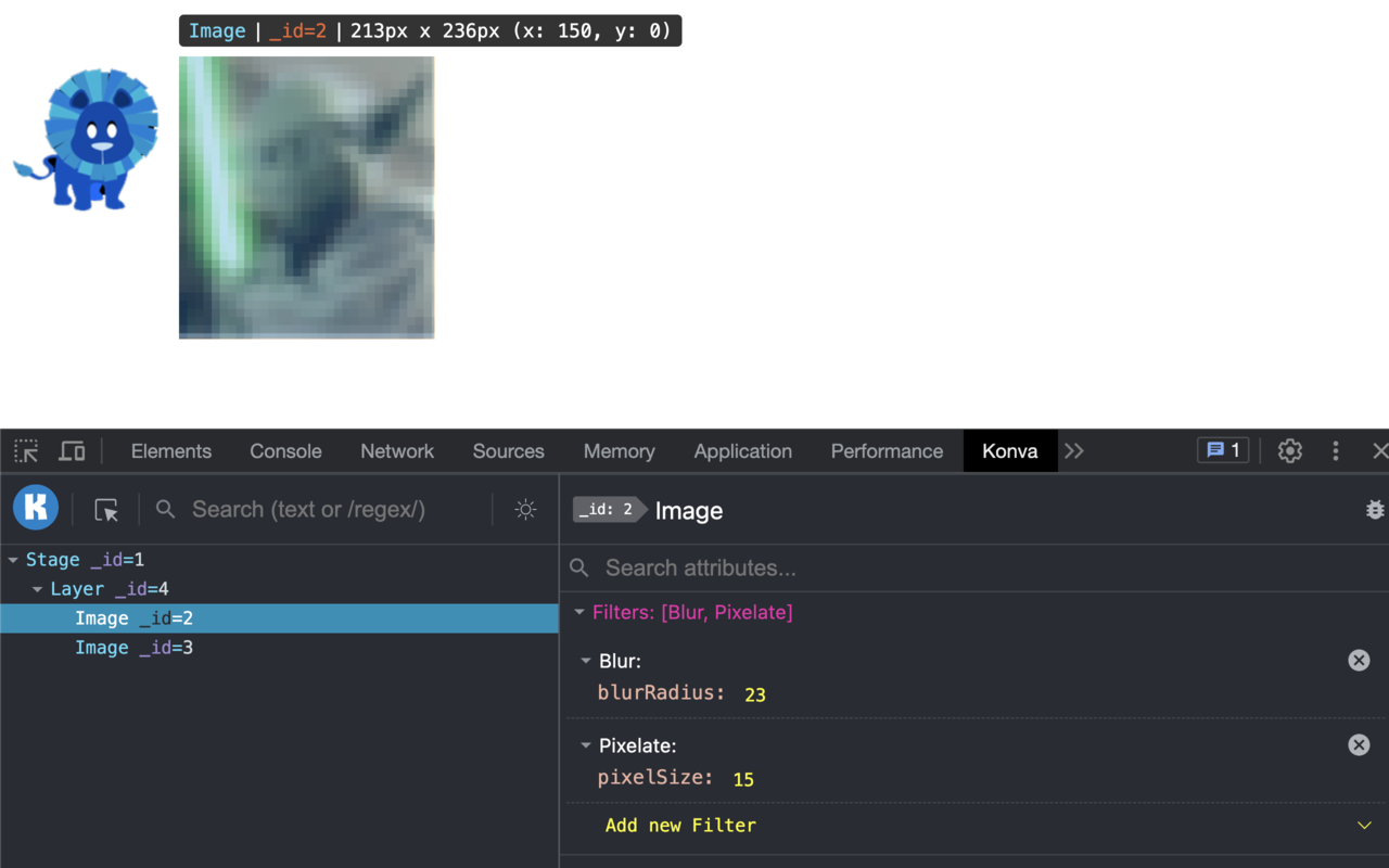 KonvaJS Devtools截图5