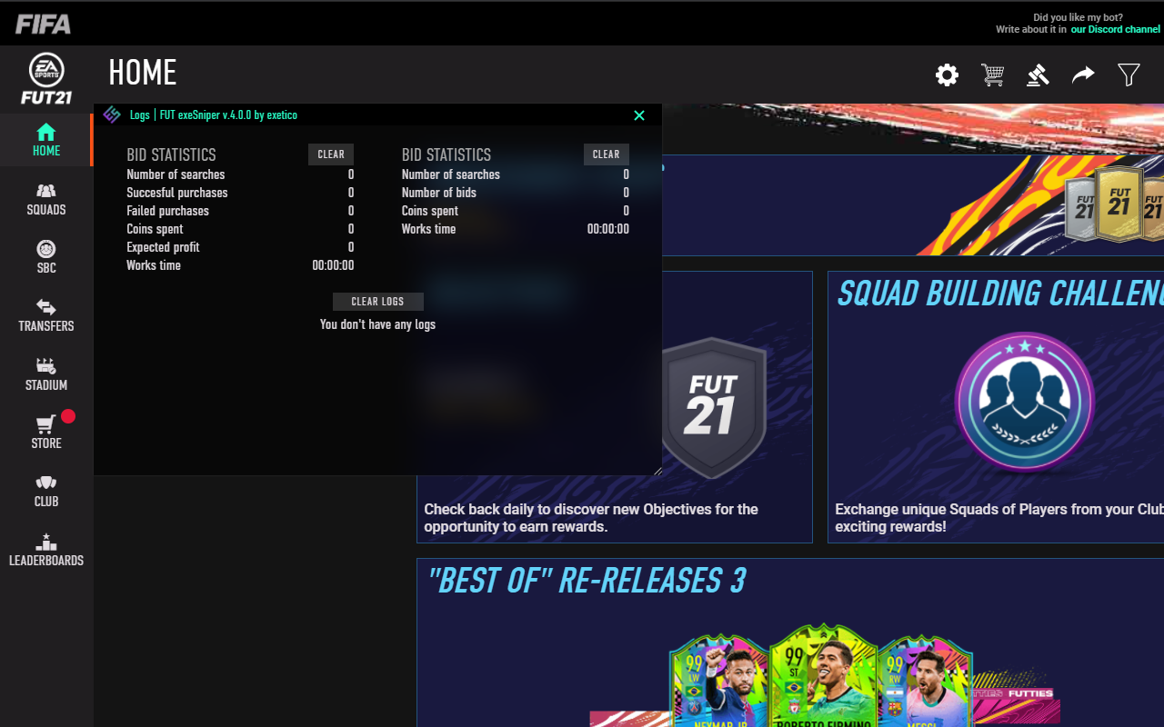 FUT exeSniper | SBC Solver & Autobuyer截图1