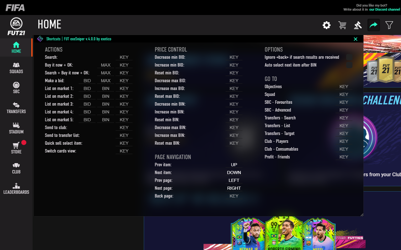 FUT exeSniper | SBC Solver & Autobuyer截图5