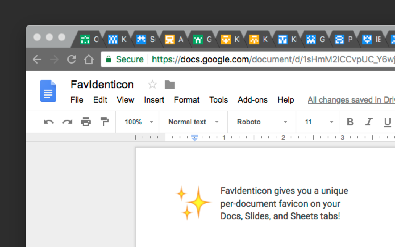 FavIdenticon for Google Docs截图1