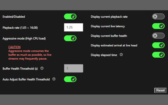 YouTube Live Stream Latency Mitigator截图2