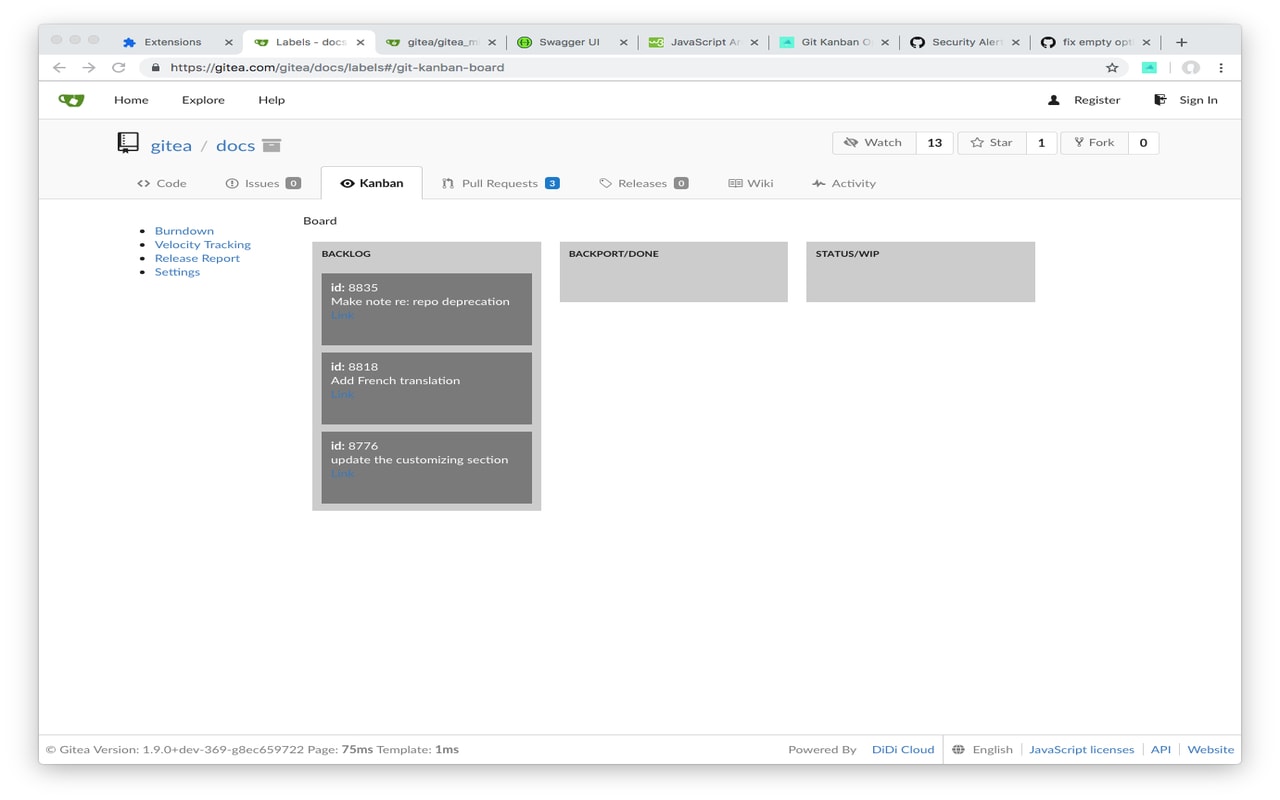 Git Kanban Enhanced Self Hosted截图1