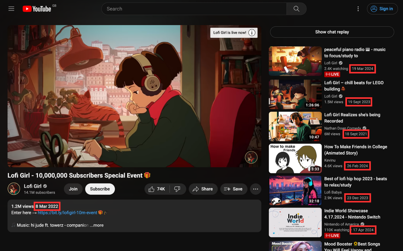 Show YouTube Video Upload Date截图2