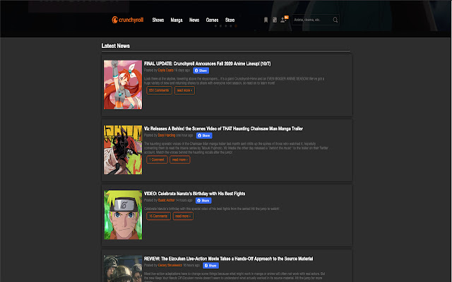 Crunchyroll Dark Mode + UI Upgrade截图1