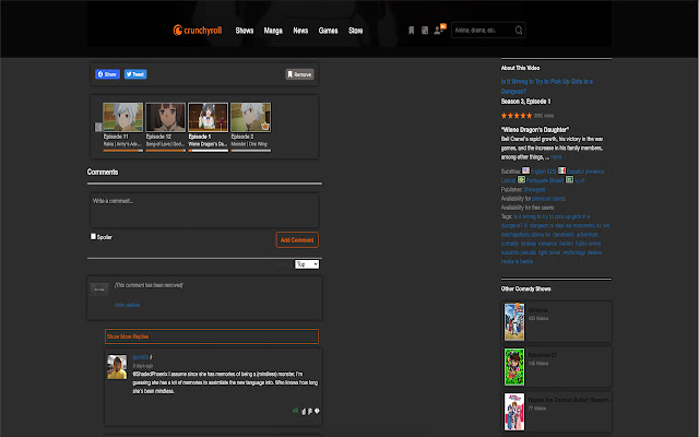 Crunchyroll Dark Mode + UI Upgrade截图2