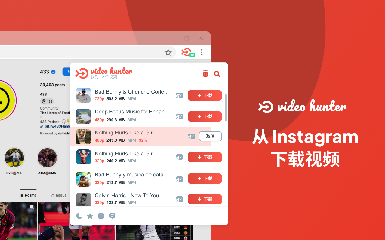 Video Hunter Downloader – 视频下载器截图5