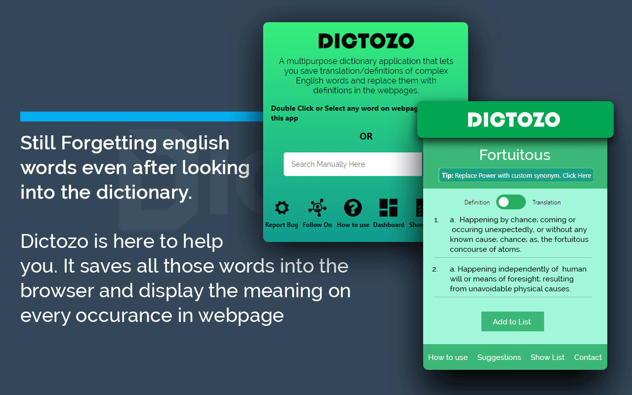 Dictozo - Save and Learn new words by auto-highlighting截图3