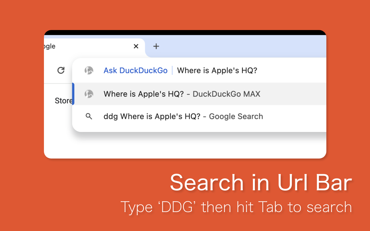 使用 DuckDuckGo 搜索截图1