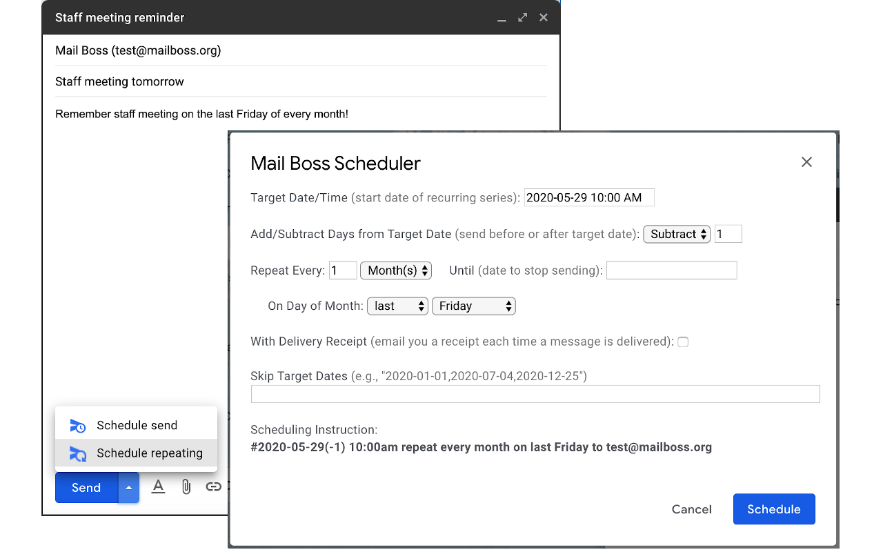 Mail Boss Scheduler for Gmail截图1