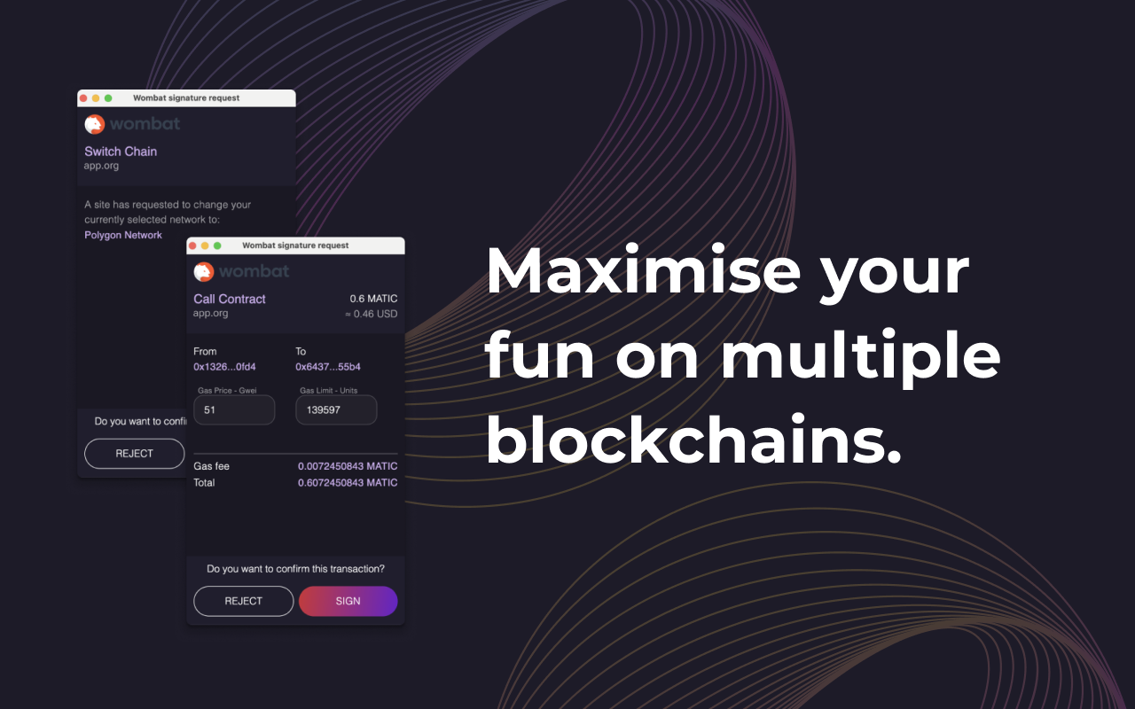 Wombat - Gaming Wallet for Ethereum & EOS截图1