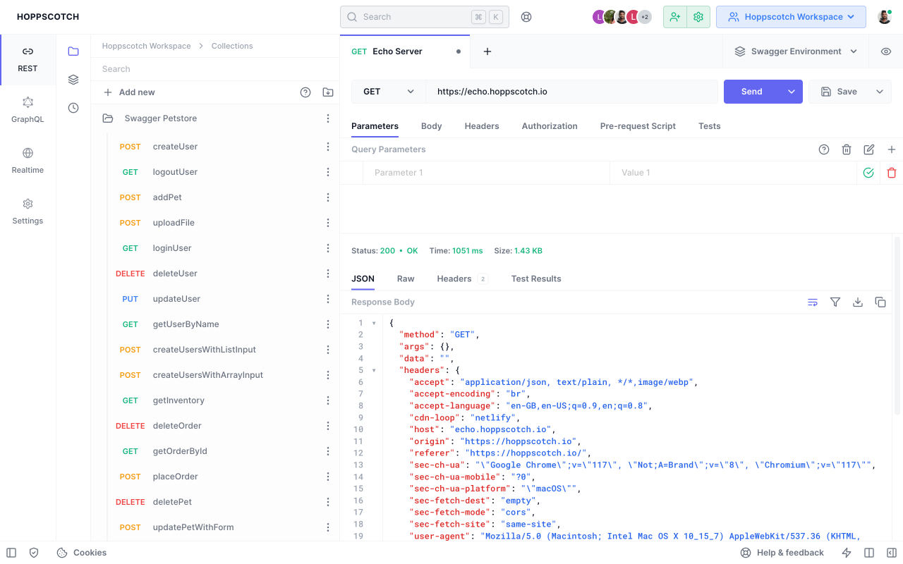 Hoppscotch Browser Extension截图1