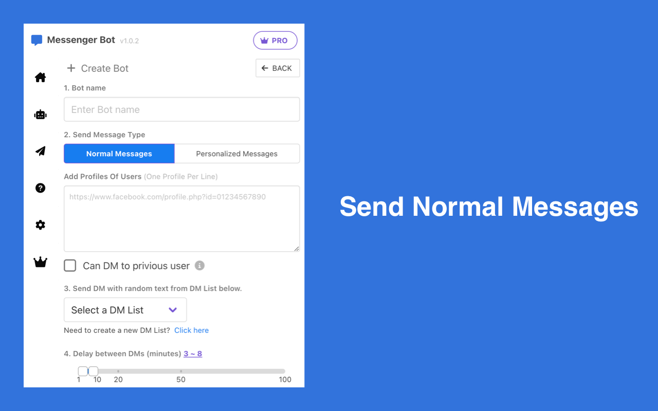 Messenger Bot - Automate Message Sender截图3