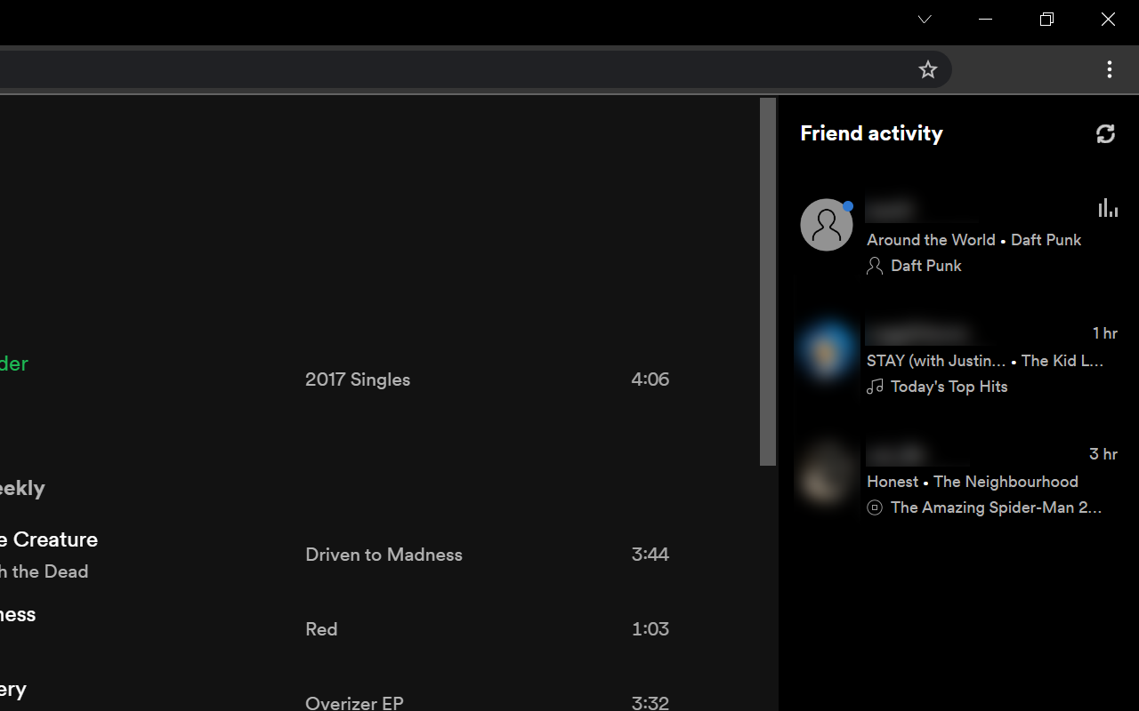 Spotify Friend Activity截图2