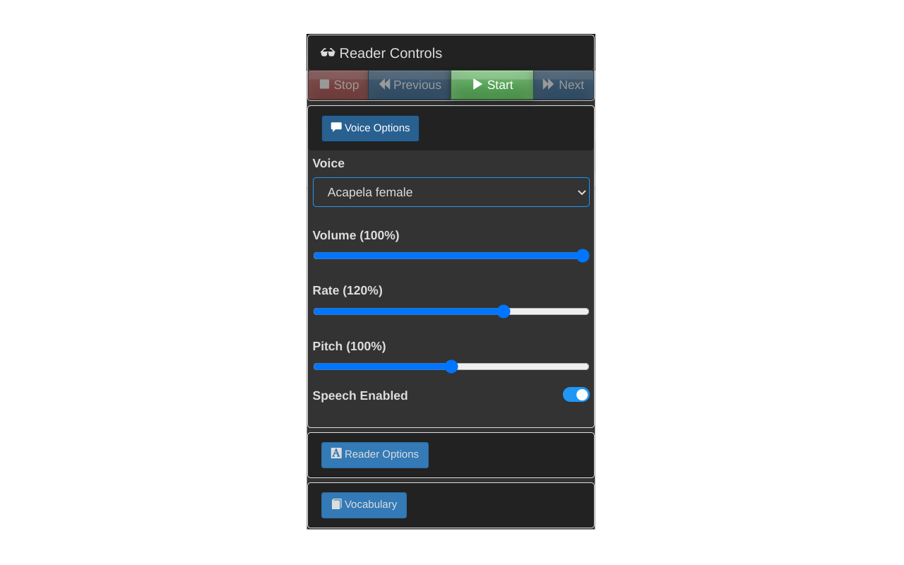 Web Page Reader TTS Text To Speech截图1