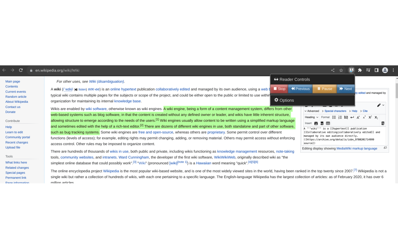 Web Page Reader TTS Text To Speech截图3