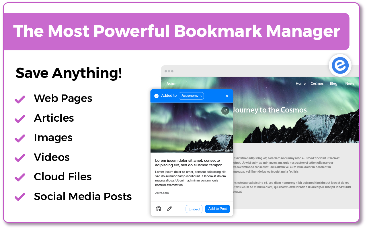 Elink - Bookmark Manager截图3