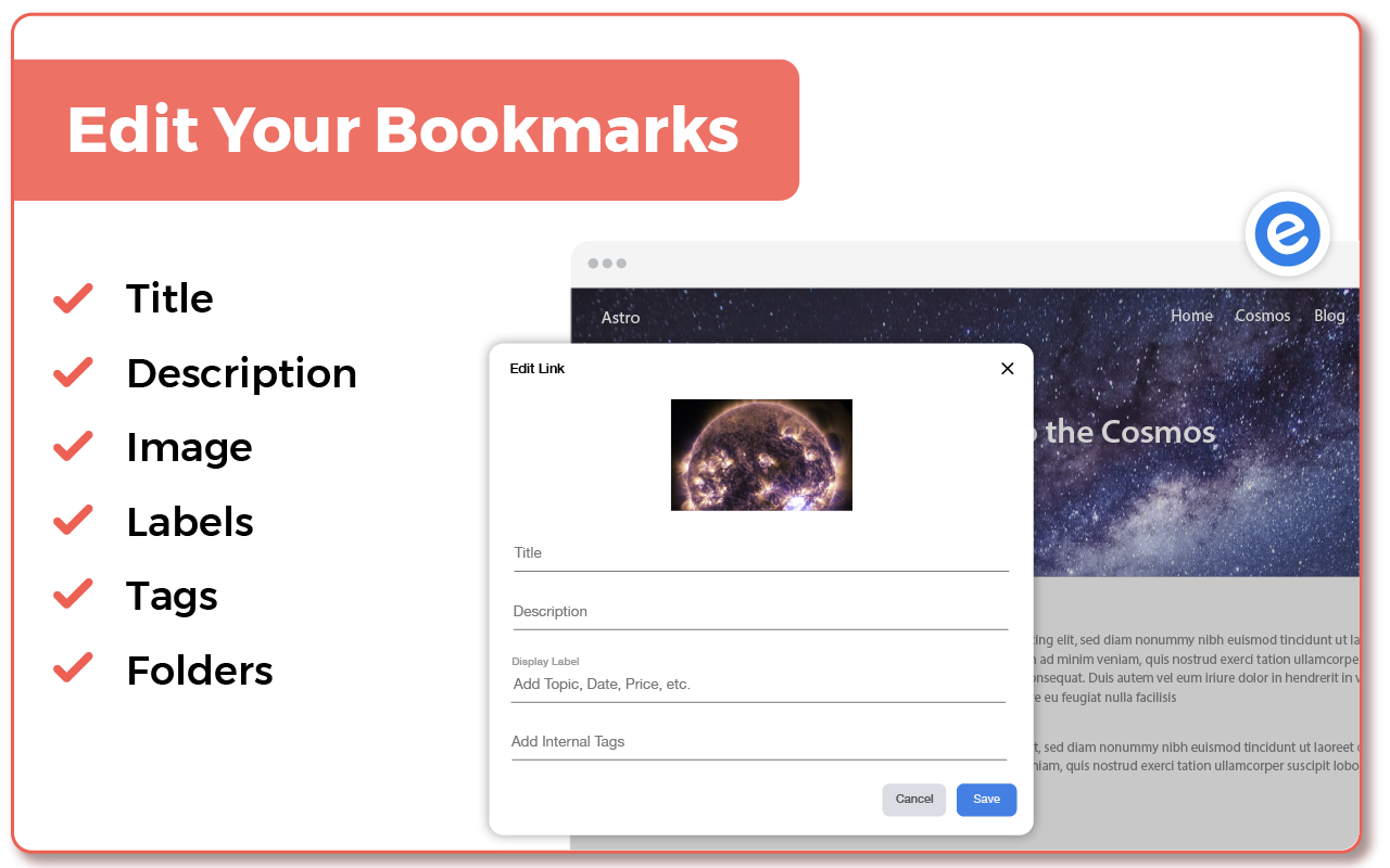 Elink - Bookmark Manager截图4