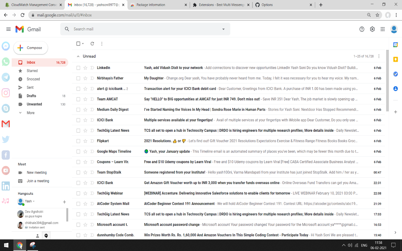 Multi Messenger WhatsApp GMail Insta截图3