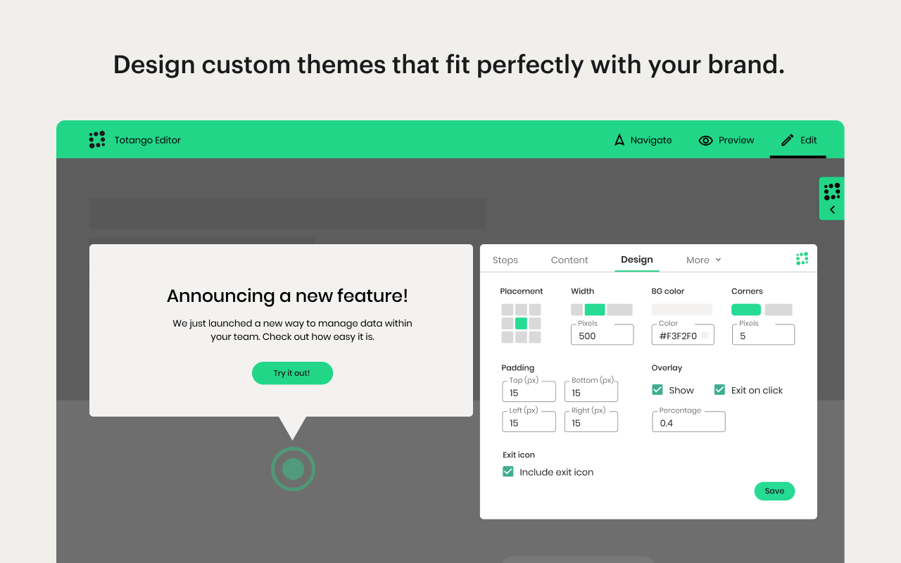 Totango In-App Builder (formerly Lou)截图1