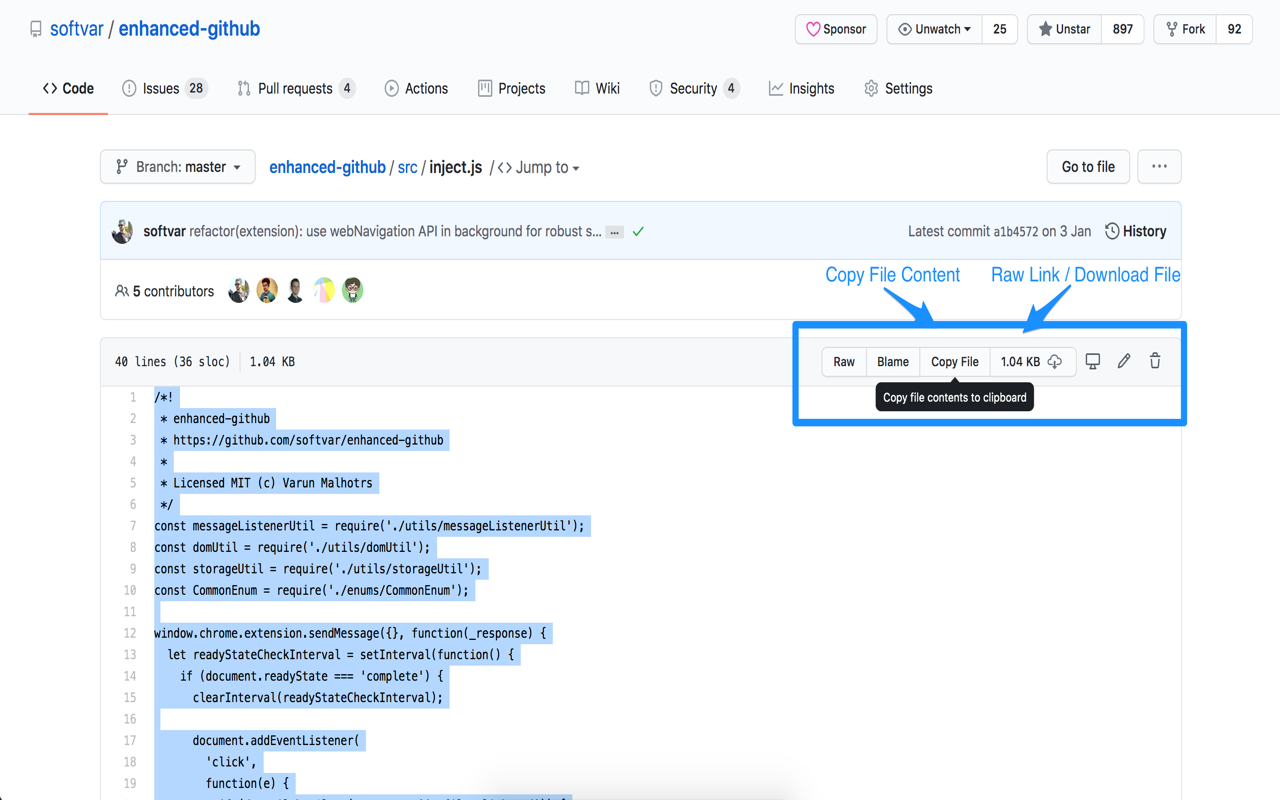 Enhanced GitHub截图2