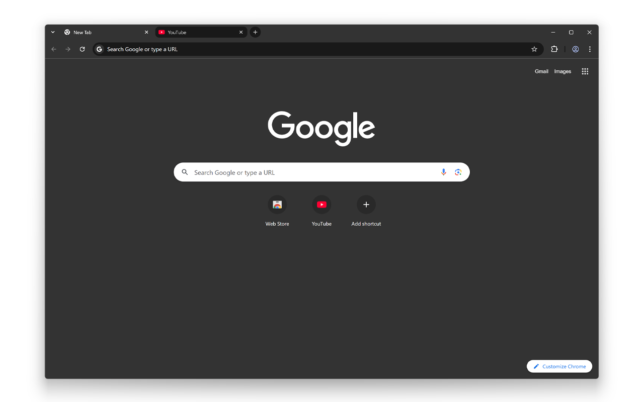 Google Chrome的黑暗主题截图2
