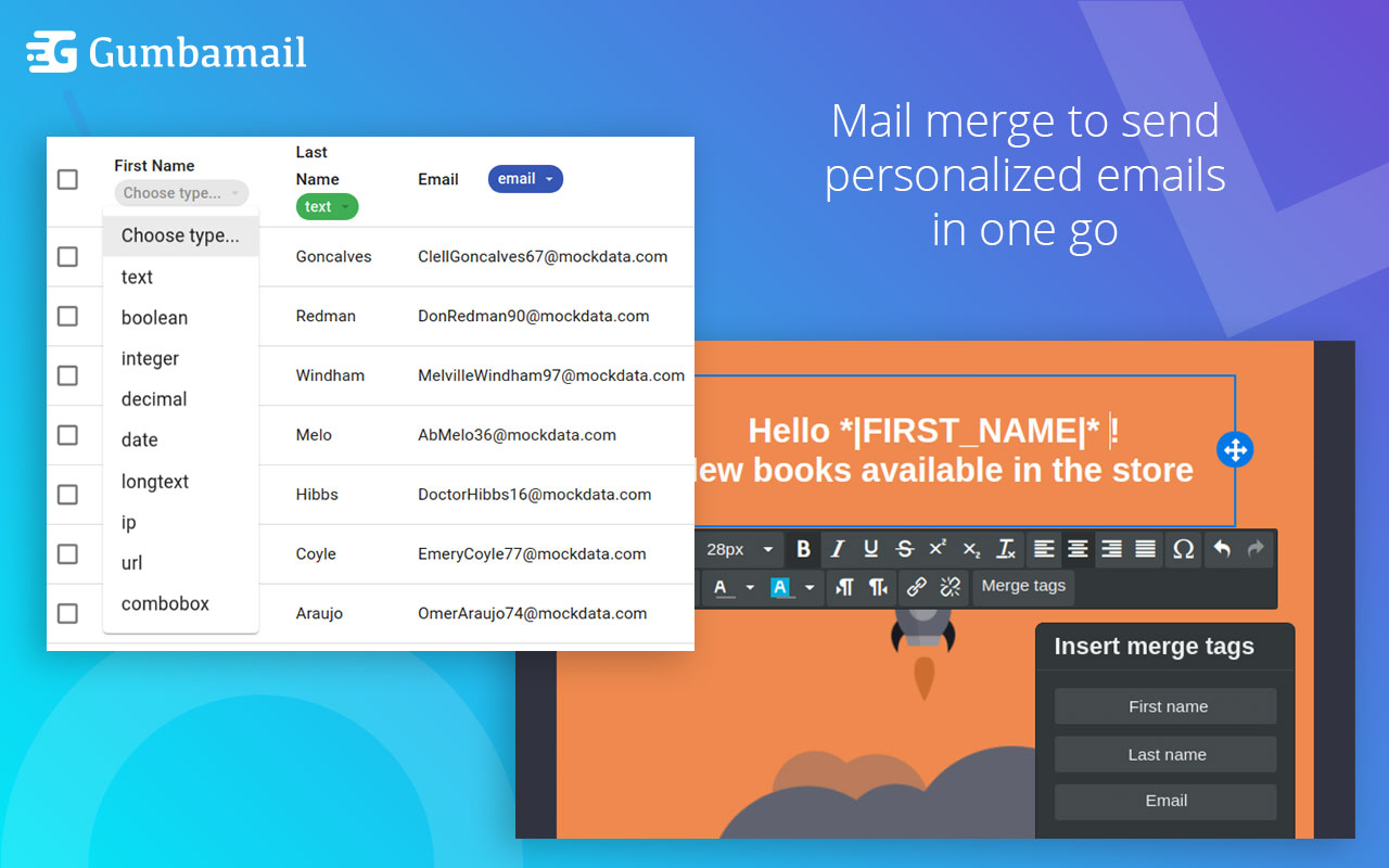 Email Marketing Campaigns in Gmail: Gumbamail截图1