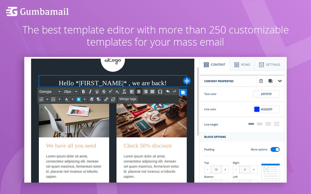Email Marketing Campaigns in Gmail: Gumbamail截图4