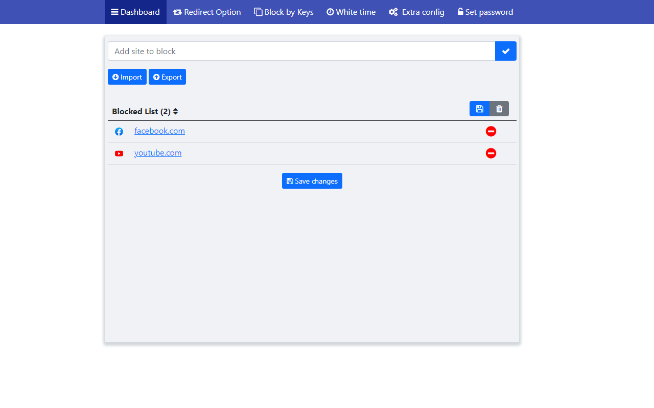 Web Site blocker截图3