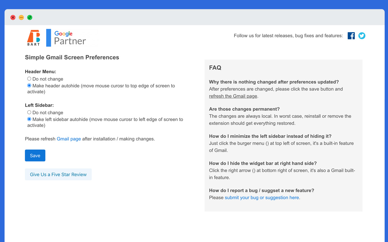 Simple Gmail Screen截图2