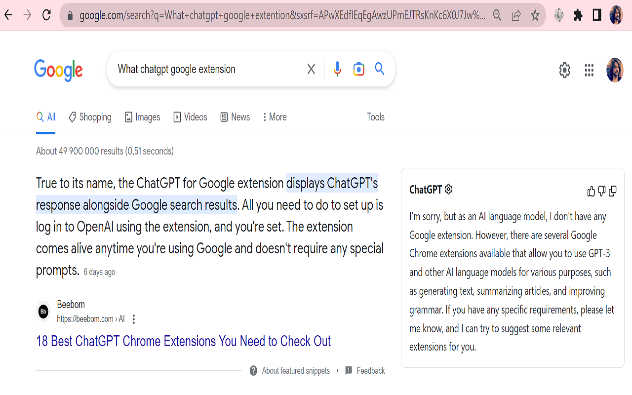 ChatGPT for Google, AI Write Email, LinkedIn, Twitter截图3