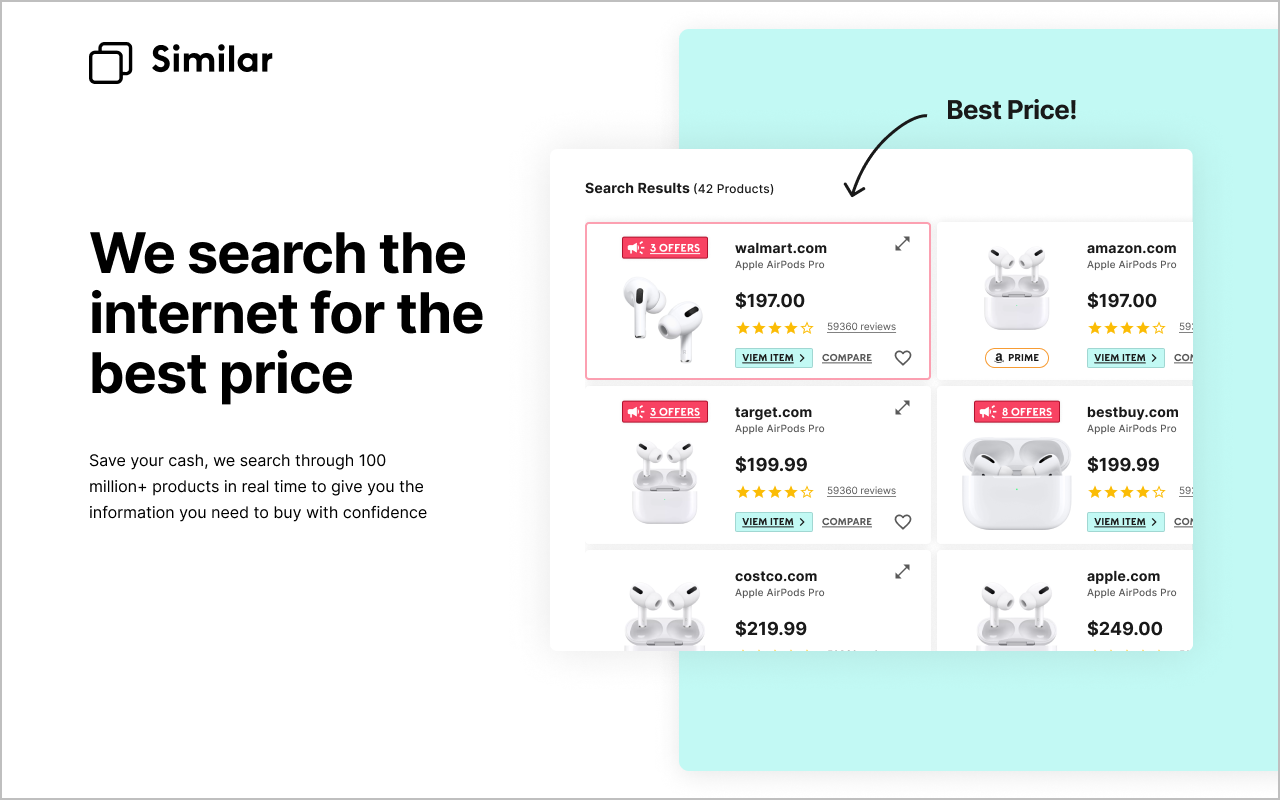 Similar Inc | Shopping Comparison Co-Pilot截图3
