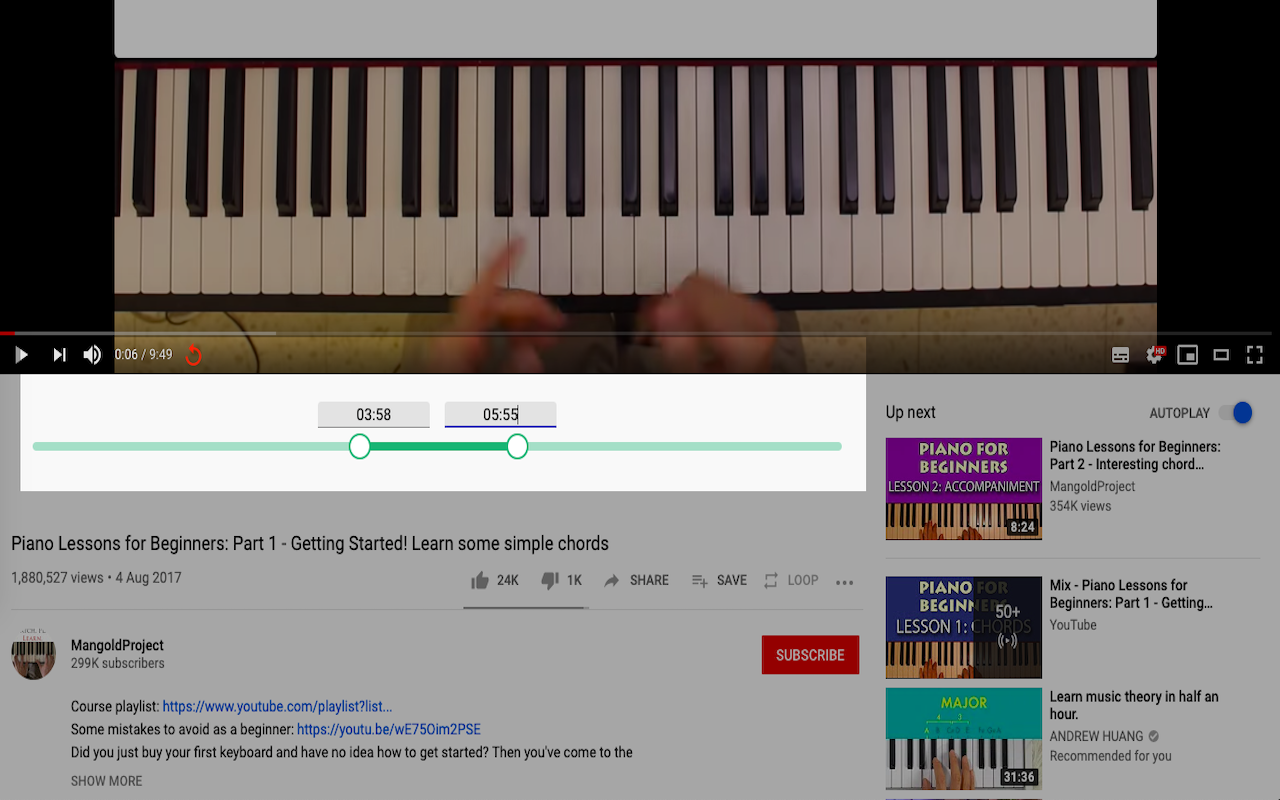 iLoop: Youtube Loop Repeat Replay Part Video截图2
