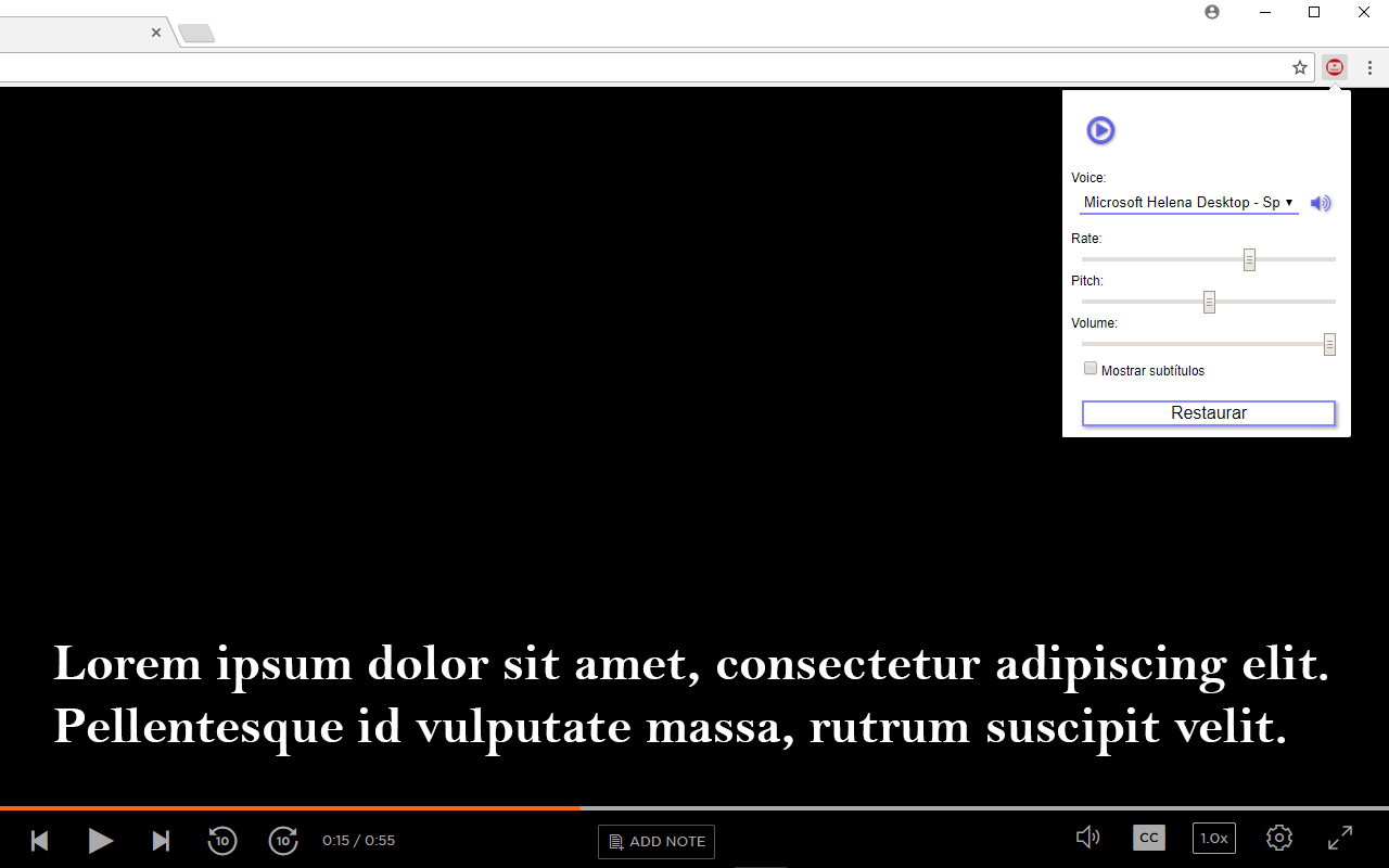 speak subtitles extension截图1