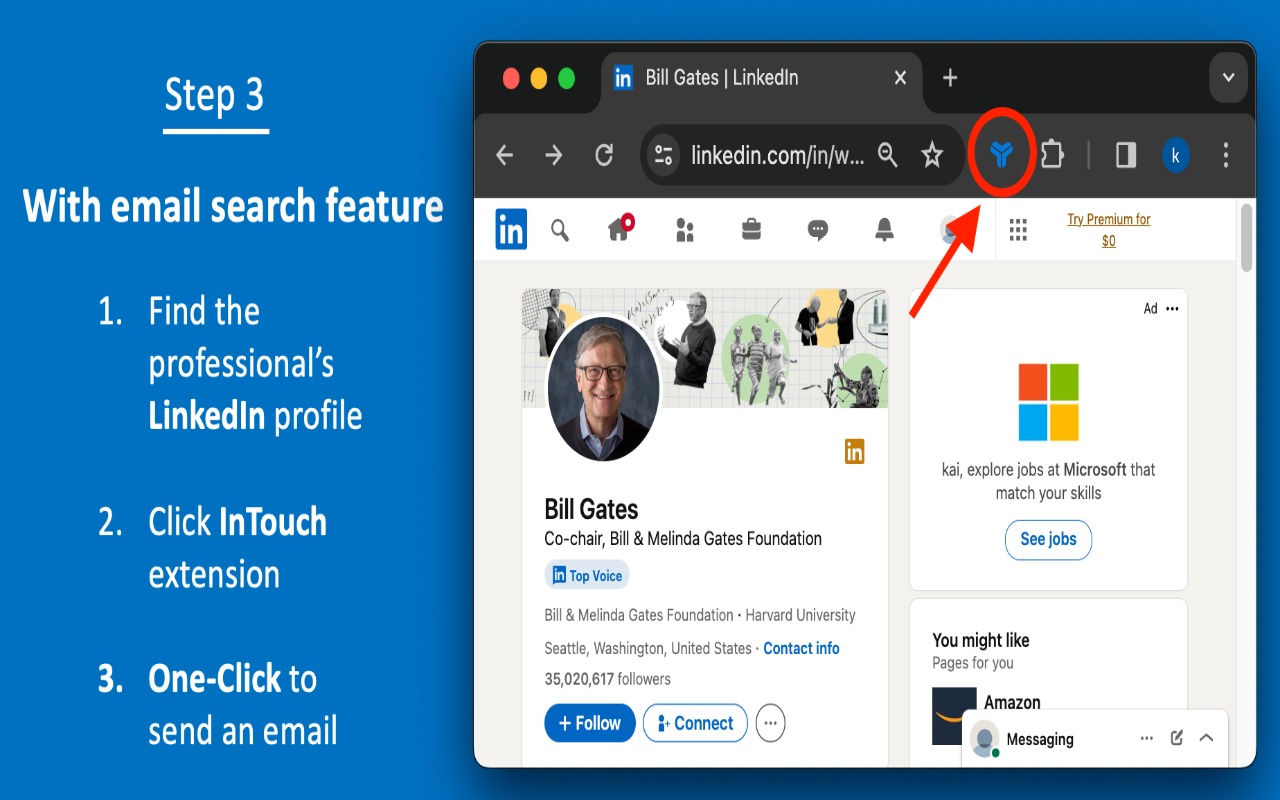 InTouch AI - Email finder & Job tracker截图1