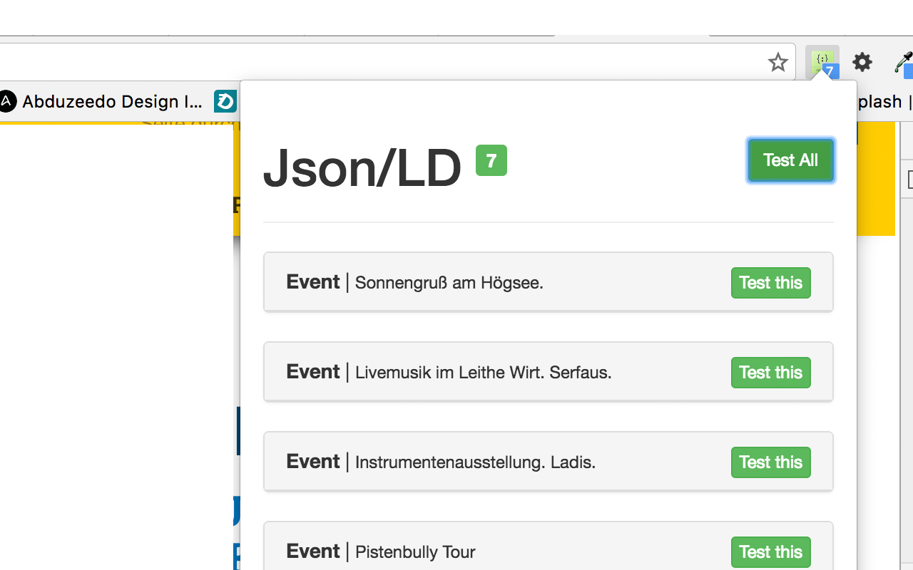 JSON-LD Tester截图1